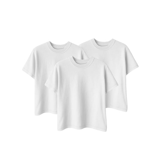 [3 PACK] FITTED CROPPED TEE