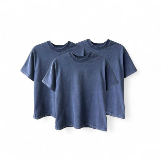 [3 PACK] FITTED CROPPED TEE